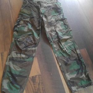 Mens military camo pants